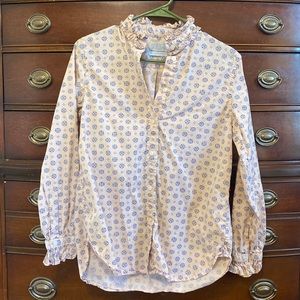Printed J. Crew Blouse